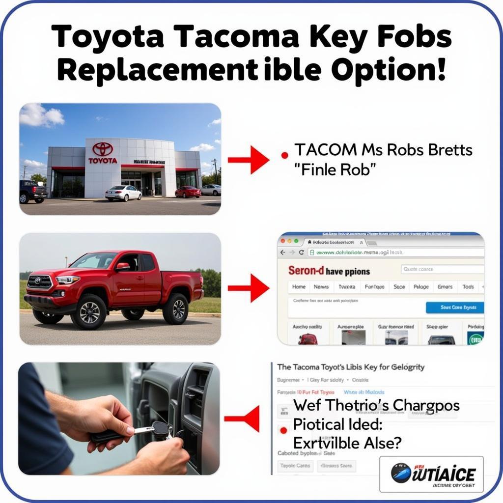 Toyota Tacoma Key Fob Replacement Options: Dealership, Locksmith, Online Retailer