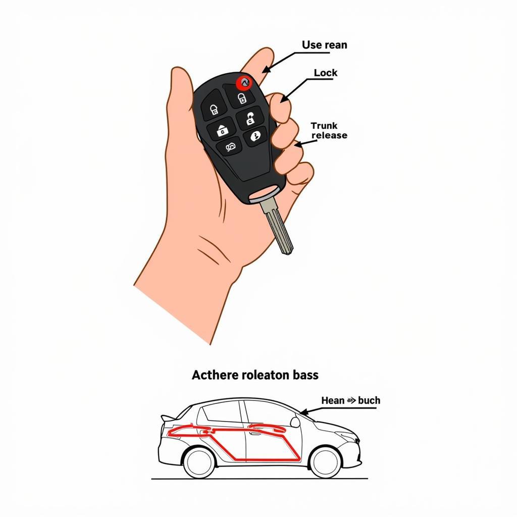 Toyota Yaris Key Fob Functions Demonstrated