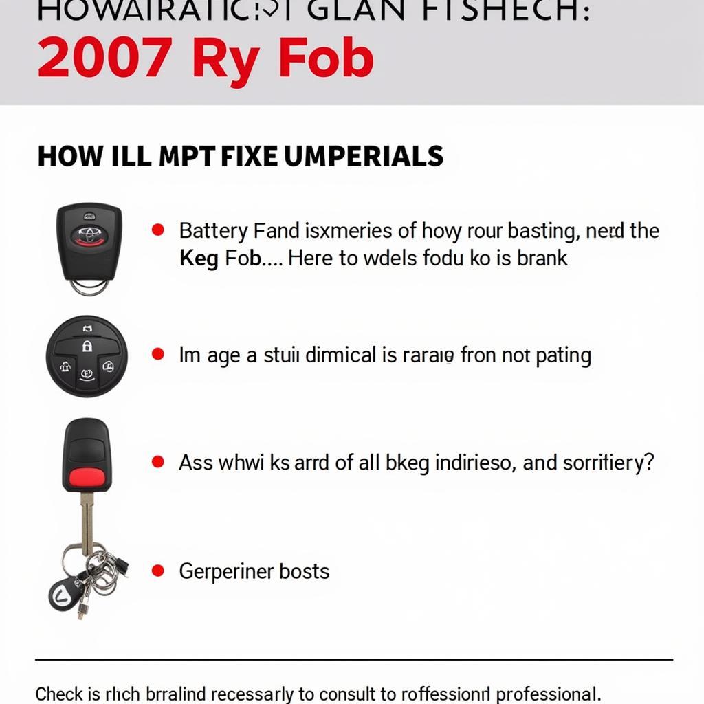 Troubleshooting a Malfunctioning 2007 Toyota Key Fob