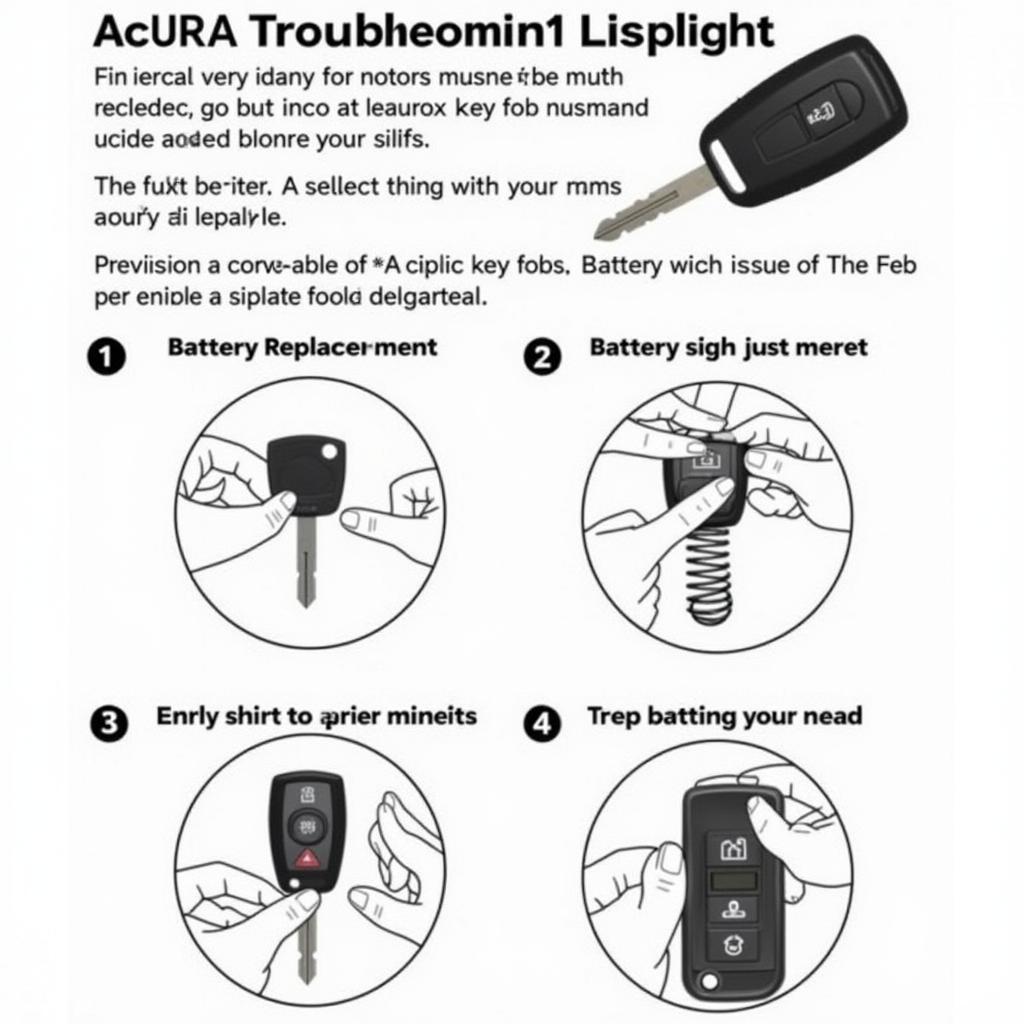 Troubleshooting Acura ILX Key Fob Issues - Battery Replacement and Spring Repair