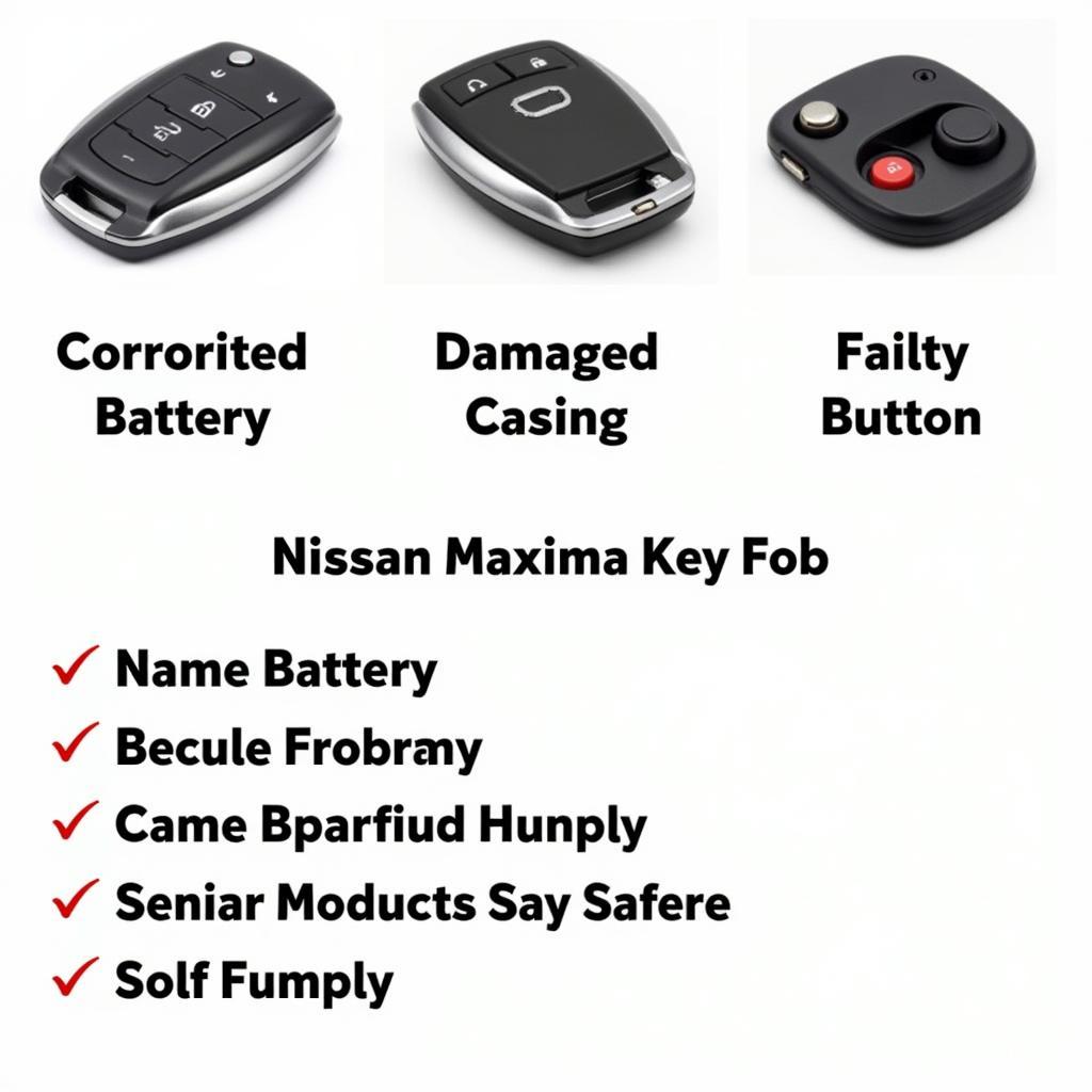 Troubleshooting a Nissan Maxima Key Fob