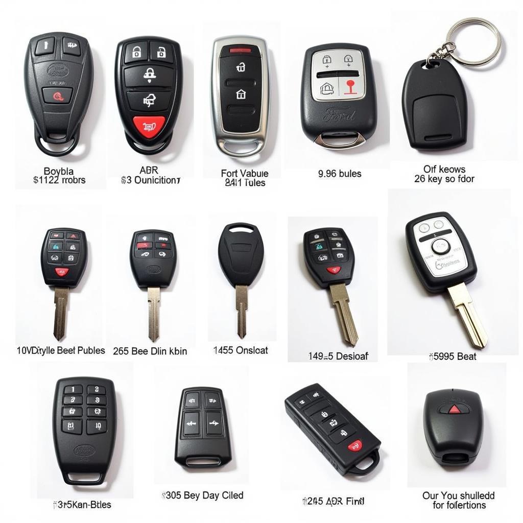 Different types of 2006 Ford Explorer Key Fobs