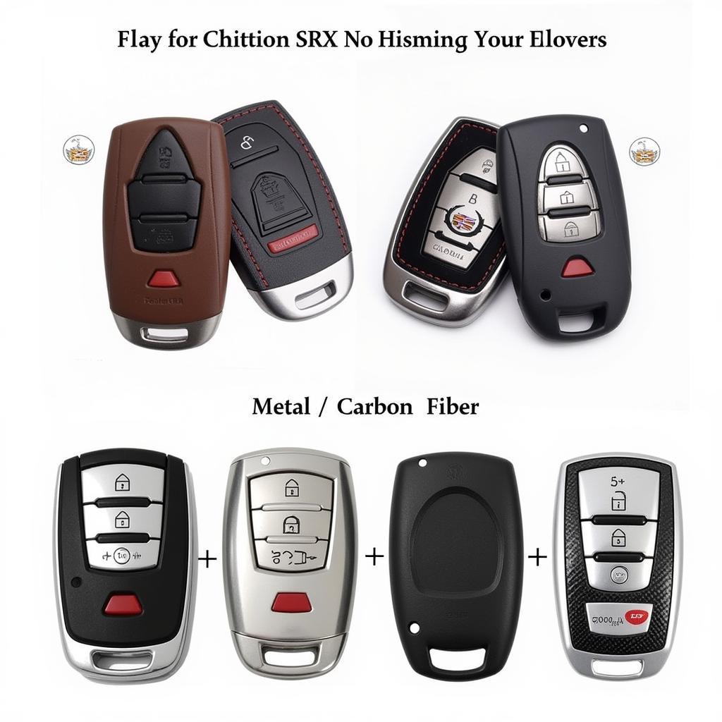 Different Styles and Materials of 2010 Cadillac SRX Key Fob Covers