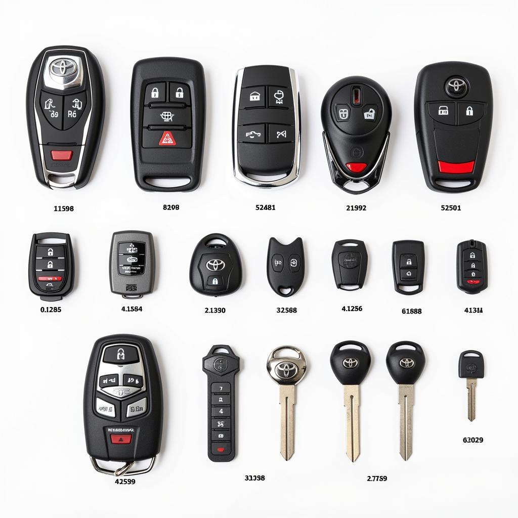 Different Types of OEM Toyota Key Fobs