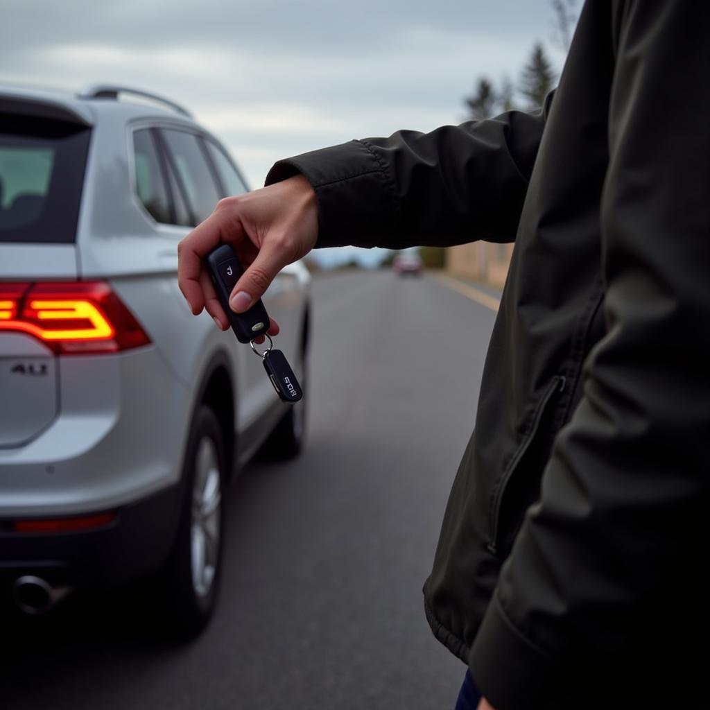 Testing the functionality of a Volkswagen Tiguan Key Fob