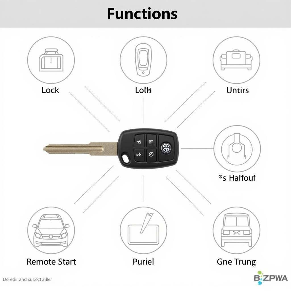 Volkswagen Touareg Key Fob Functions