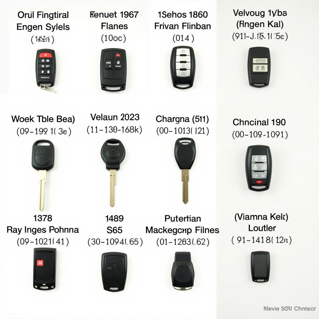 Different Volvo 850 Key Fobs