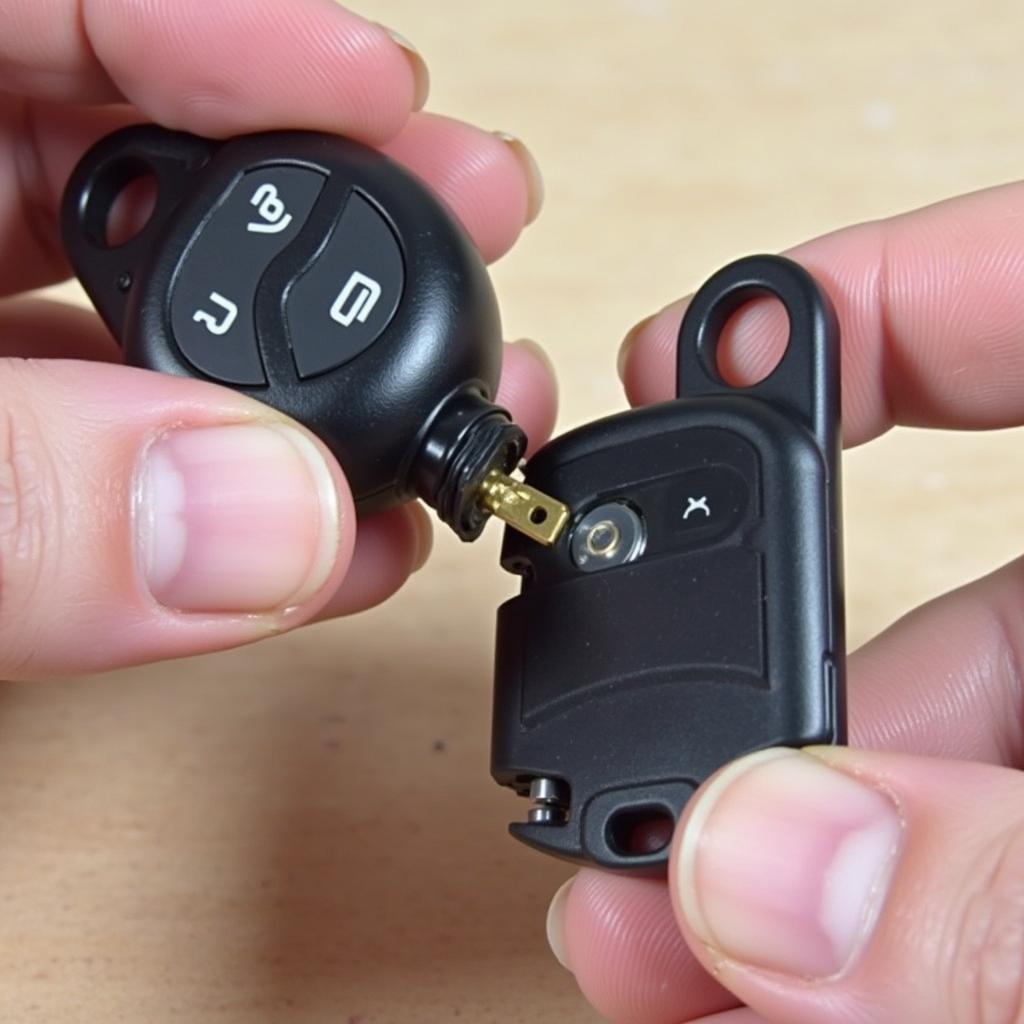 Reassembling the Volvo S90 Key Fob after Battery Change