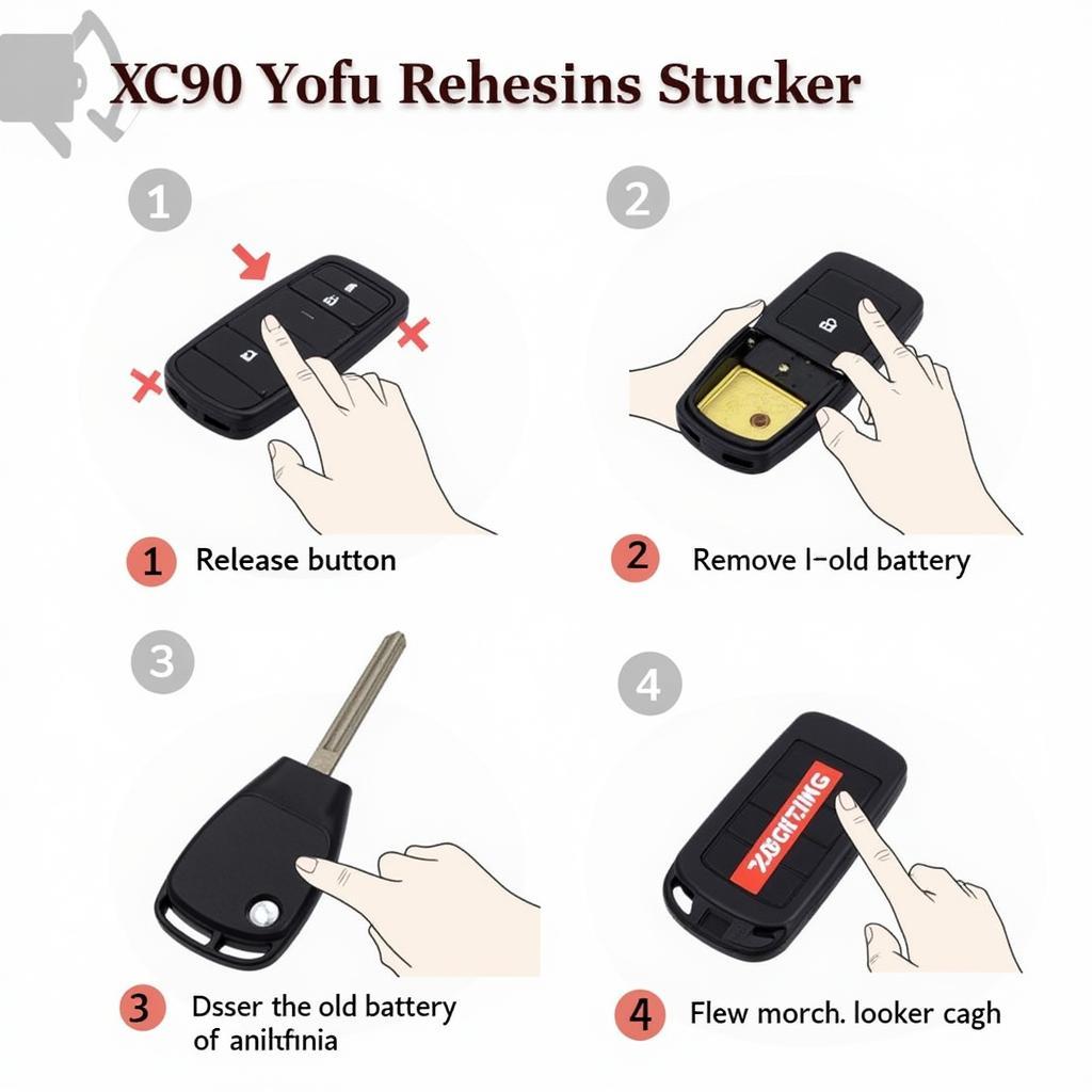 Volvo XC90 Key Fob Battery Replacement Steps