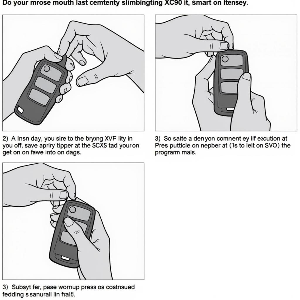 Volvo XC90 Key Fob Programming Steps