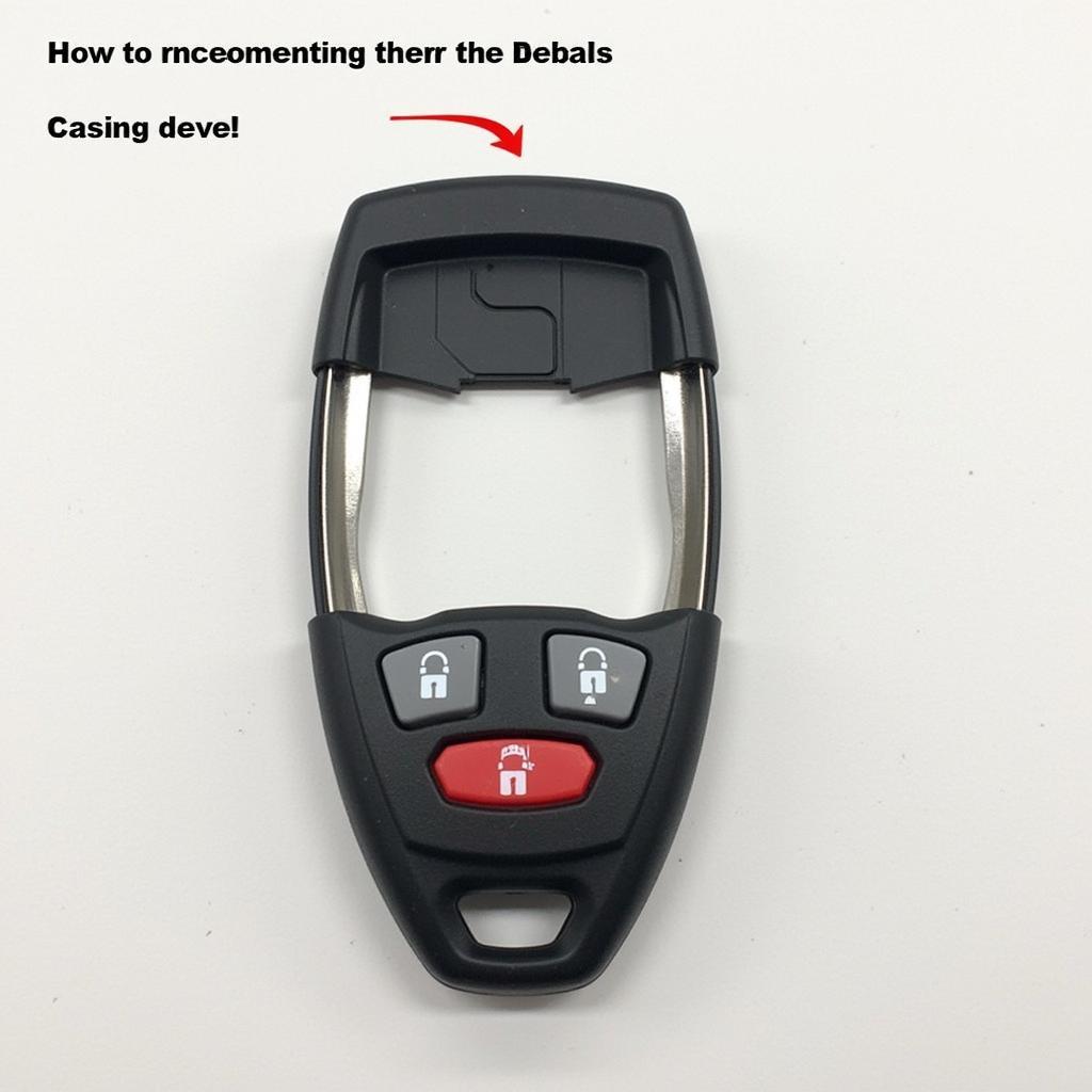 VW Beetle Key Fob Reassembly: Carefully aligning and pressing the two halves back together