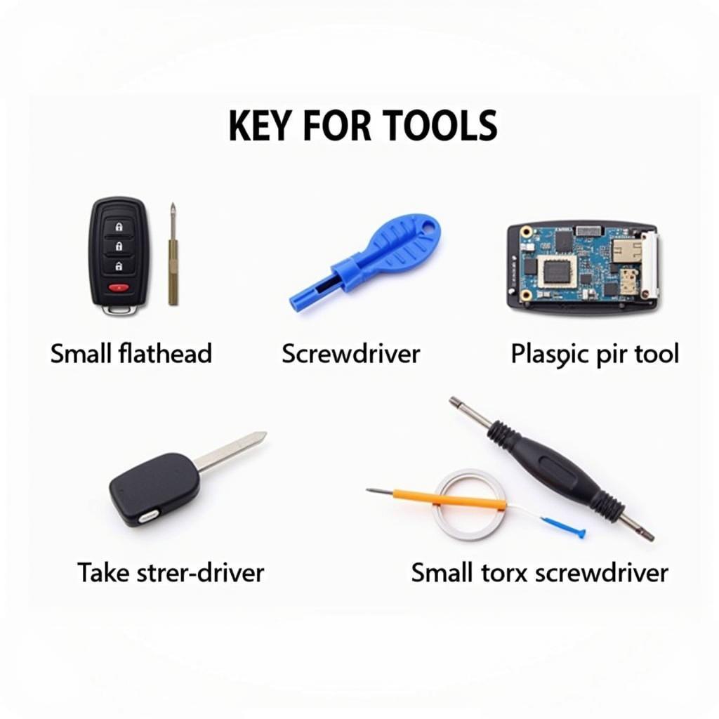 Tools Needed for VW Key Fob Disassembly