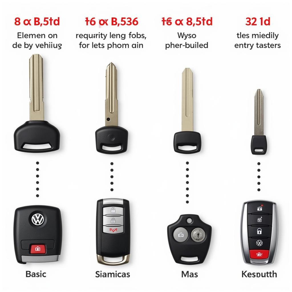 Different VW Key Fob Types