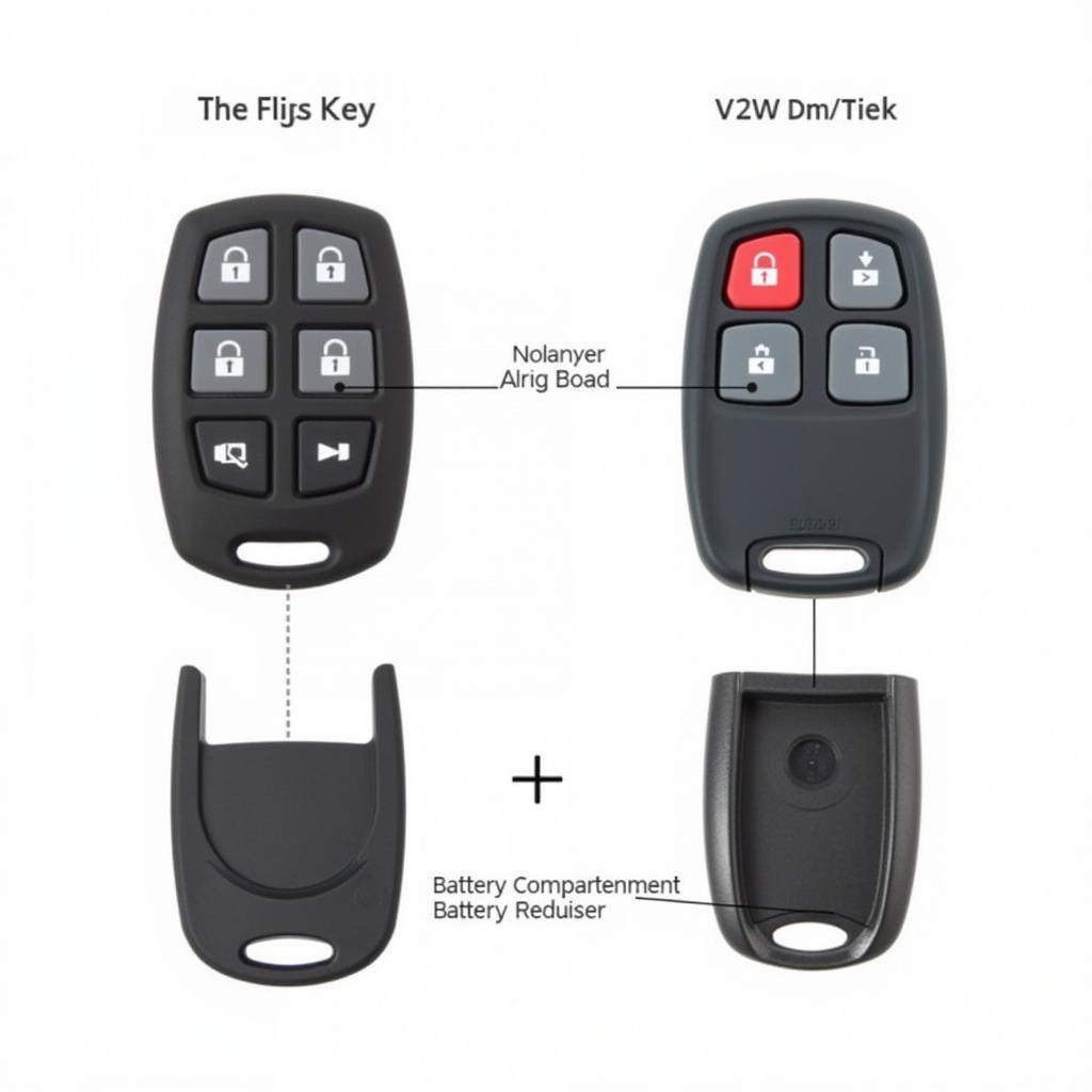 VW Key Fob Types - Flip Key and Traditional Key Fob