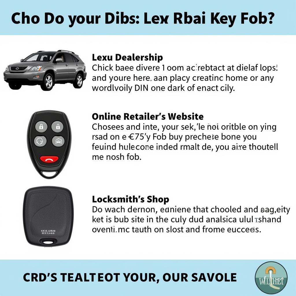 Reliable Sources for 2006 Lexus RX330 Key Fobs