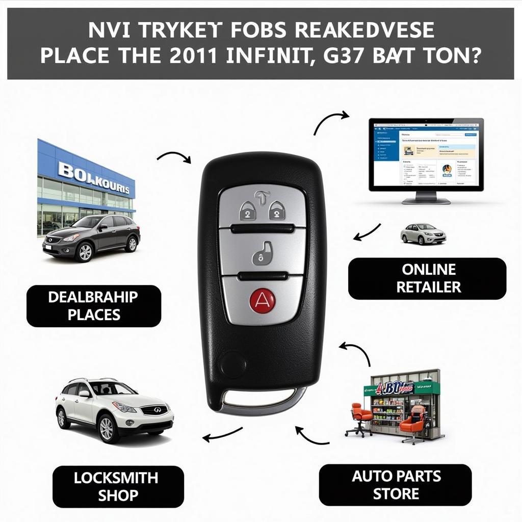 Places to Buy a Replacement Key Fob for your 2011 Infiniti G37