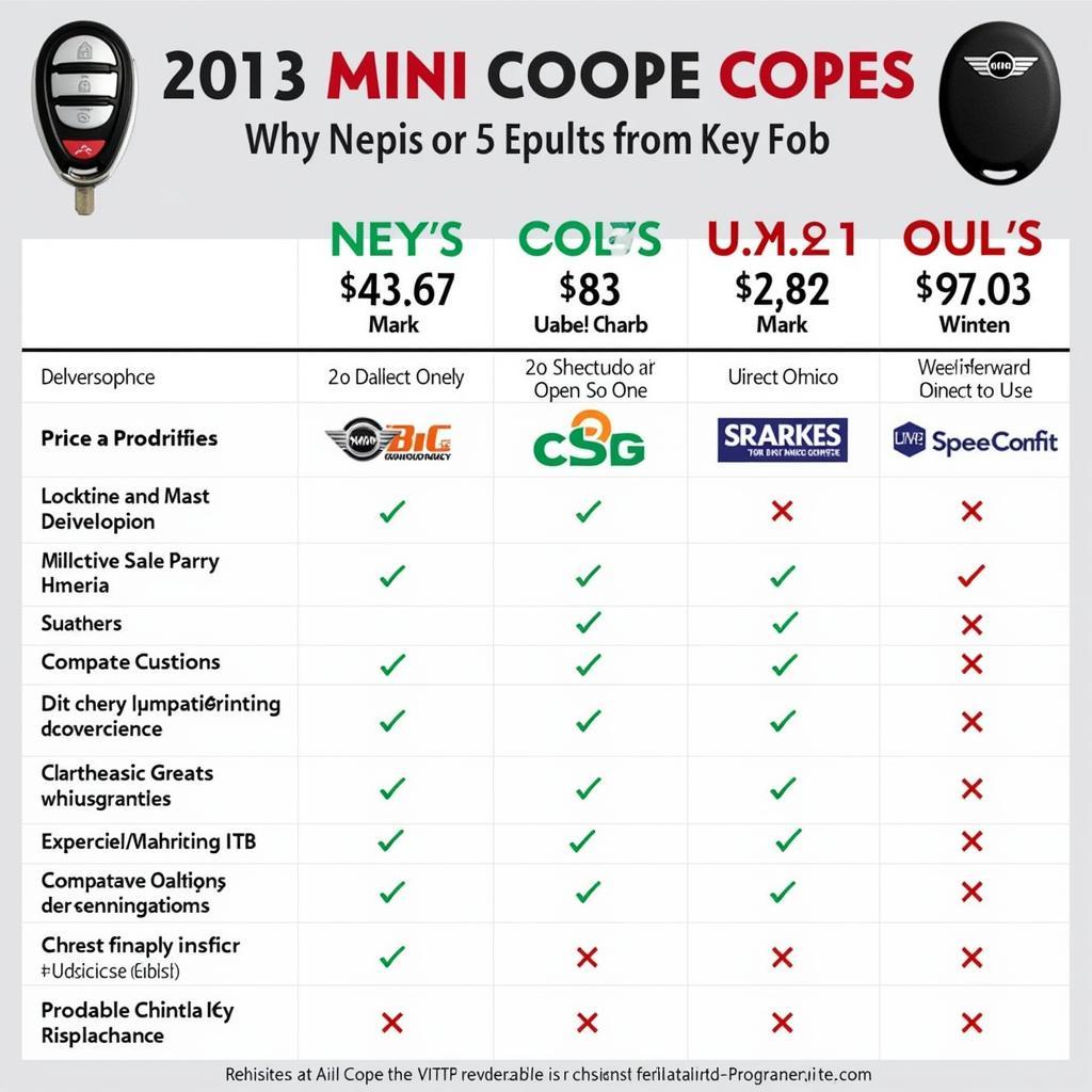 Buying a 2013 Mini Cooper Replacement Key Fob