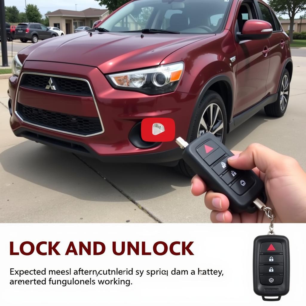 Working Key Fob Locking and Unlocking Car