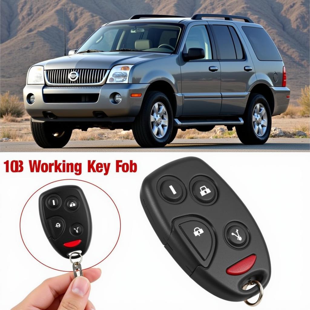 Functioning Key Fob for 2003 Mercury Mountaineer