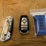 Original Ford Raptor key fob compared to AJT Designs upgrade case