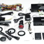 SMY Performance Advanced Keys Push Start Button STI and WRX Kit components laid out