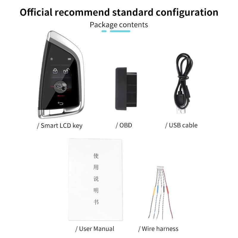 Universal LCD Smart Key Fob Box Contains By ABKEYS