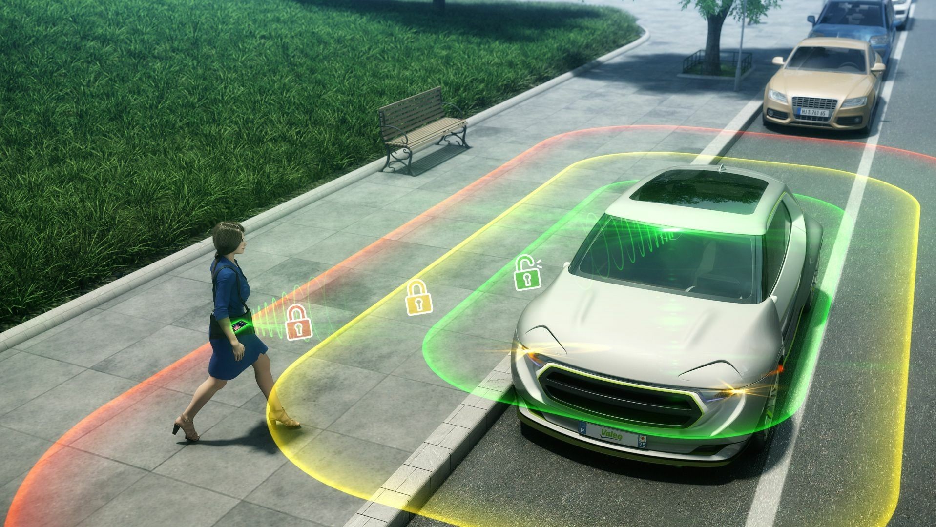 Access control for vehicles using smartphone as a key