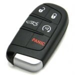 Dodge key fob with removable emergency key highlighted.