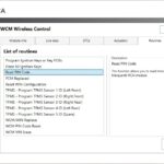 Appcar DiagFCA software interface showing the location of the 'Read PIN Code' routine within the WCM diagnostic menu, highlighting its function for retrieving the vehicle's security PIN.