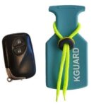 The KGUARD waterproof key fob holder made of durable silicone material, highlighted as the best overall waterproof key pouch.