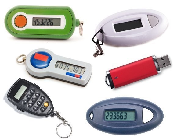 Different types of key fobs and security tokens for access control systems