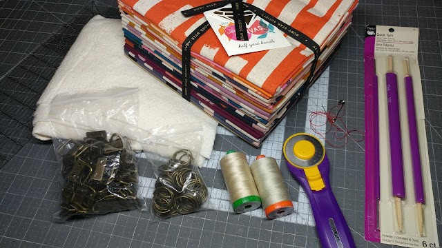 Supplies for crafting durable canvas key fobs and wristlets